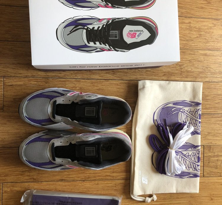 M990kt4 Kith United Arrows Sons Us 9 5 Grey Purple Pink
