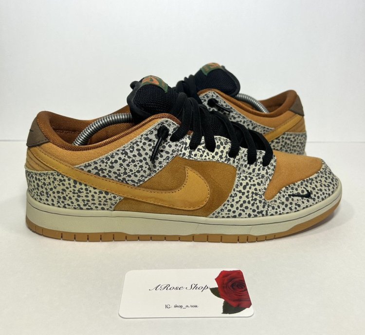 Nike Sb Dunk Low Pro Safari Shoes Size 11
