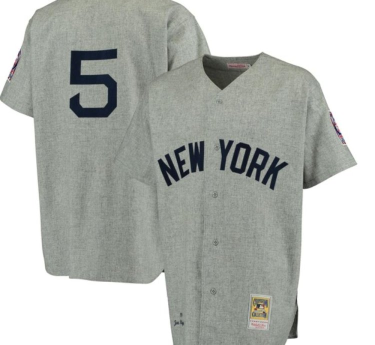New York Yankees Joe Dimaggio Gray 1939 Throwback Jersey