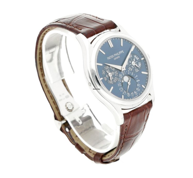 Patek Philippe Perpetual Calendar Platinum Blue Dial 5140p