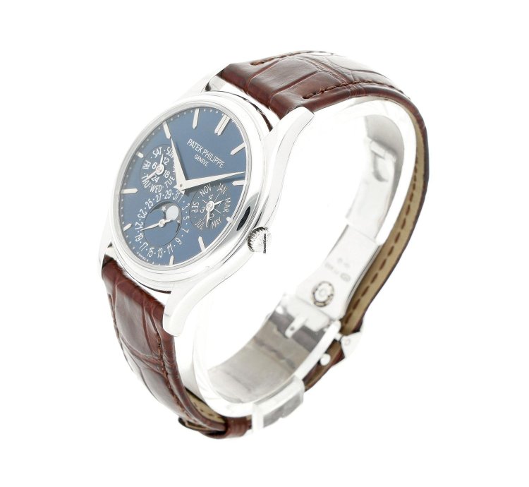 Patek Philippe Perpetual Calendar Platinum Blue Dial 5140p