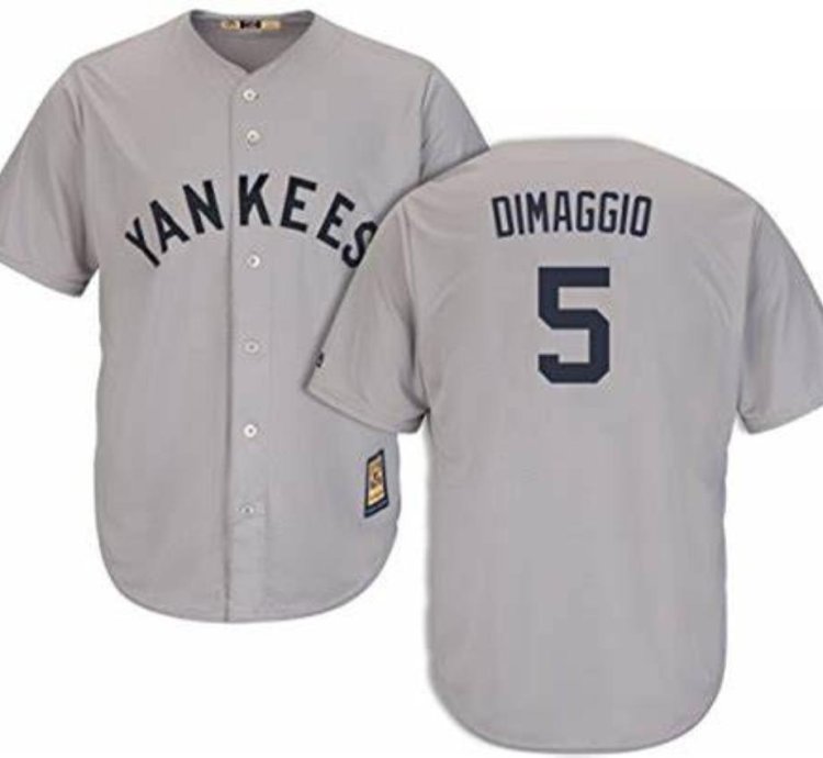 New York Yankees Joe Dimaggio Gray Throwback Jersey