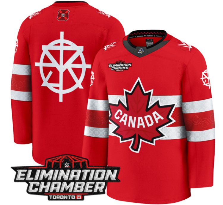 Men Seth Rollins Jersey Elimination Chamber Toronto 2025 Premium Stitched Red