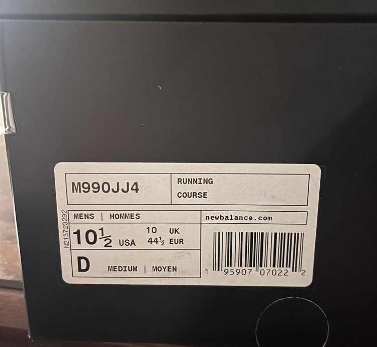 Navy Jjjjound New Balance 990v4 sz 10 5