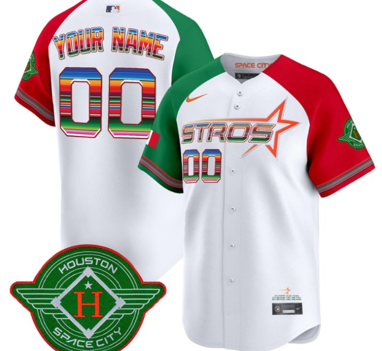 Custom Astros Jersey 2025 City Connect Mexico Vapor Premier Limited All Stitched Alternate