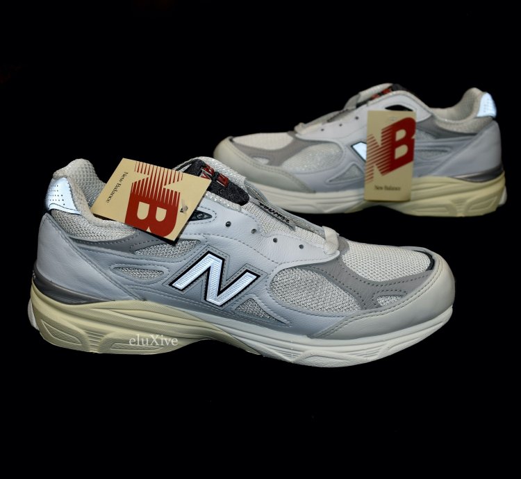 Nb Teddy Santis 990 Tg3 Made In Usa Sea Salt White