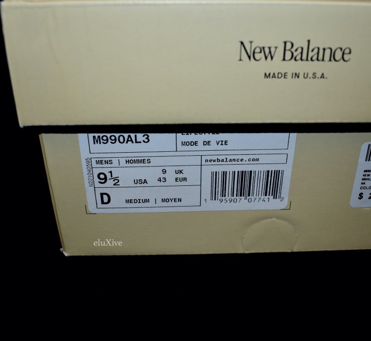 Nb Teddy Santis 990 Tg3 Made In Usa Sea Salt White