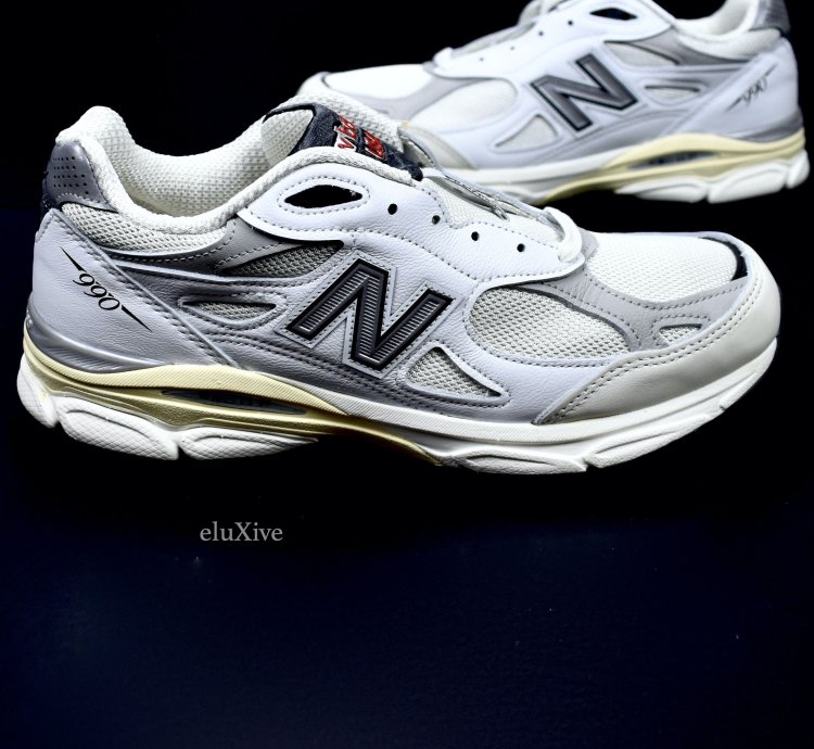 Nb Teddy Santis 990 Tg3 Made In Usa Sea Salt White