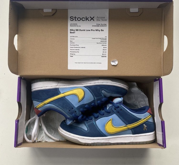Nike Sb Dunk Low Pro Why So Sad