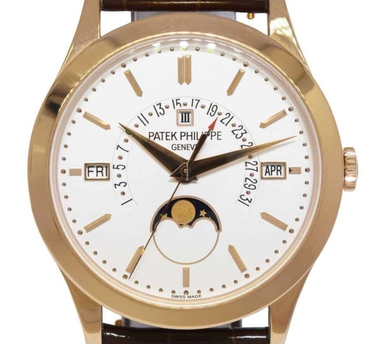 Patek Philippe Perpetual Calendar Retrograde 18k Rose Gold 5496 Box Papers 5496r