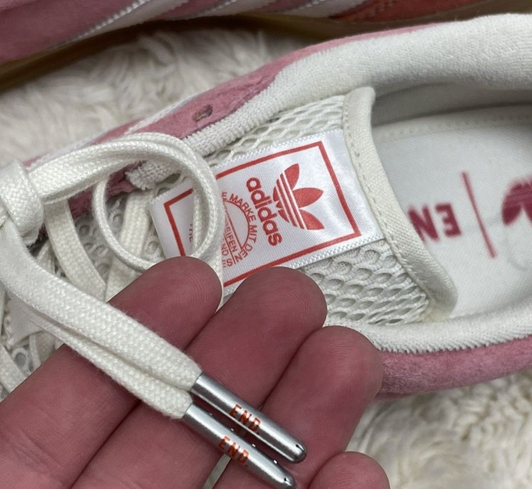 Adidas End Indoor Gazelle Laundromat Pink White Size 12