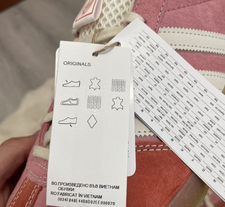 Adidas End Indoor Gazelle Laundromat Pink White Size 12