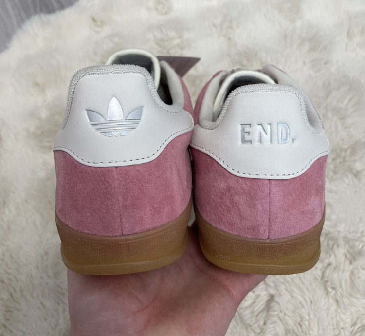 Adidas End Indoor Gazelle Laundromat Pink White Size 12