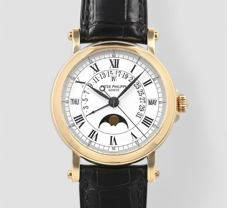 Patek Philippe Perpetual Calendar Retrograde 5059j Perpetual Calendar 18k Yellow Gold Full Set