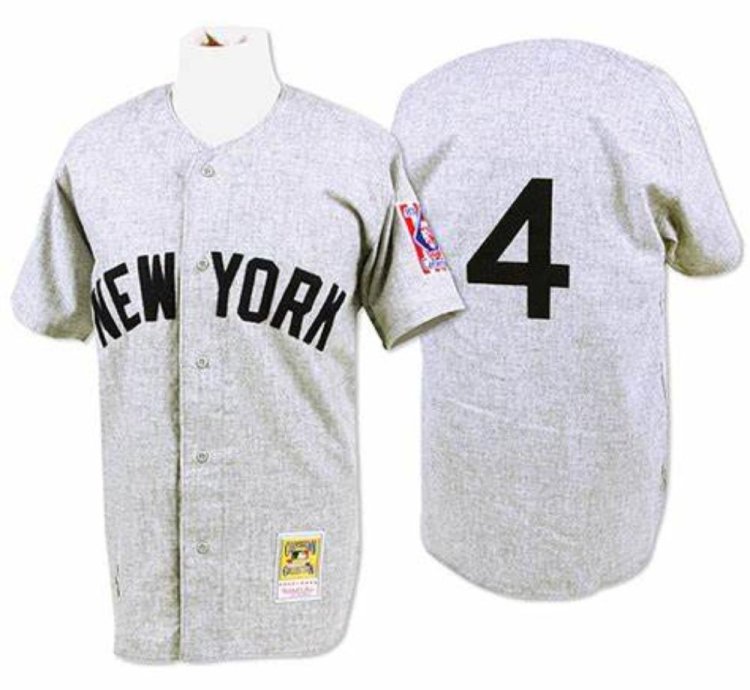 New York Yankees Lou Gehrig Gray 1939 Throwback Jersey