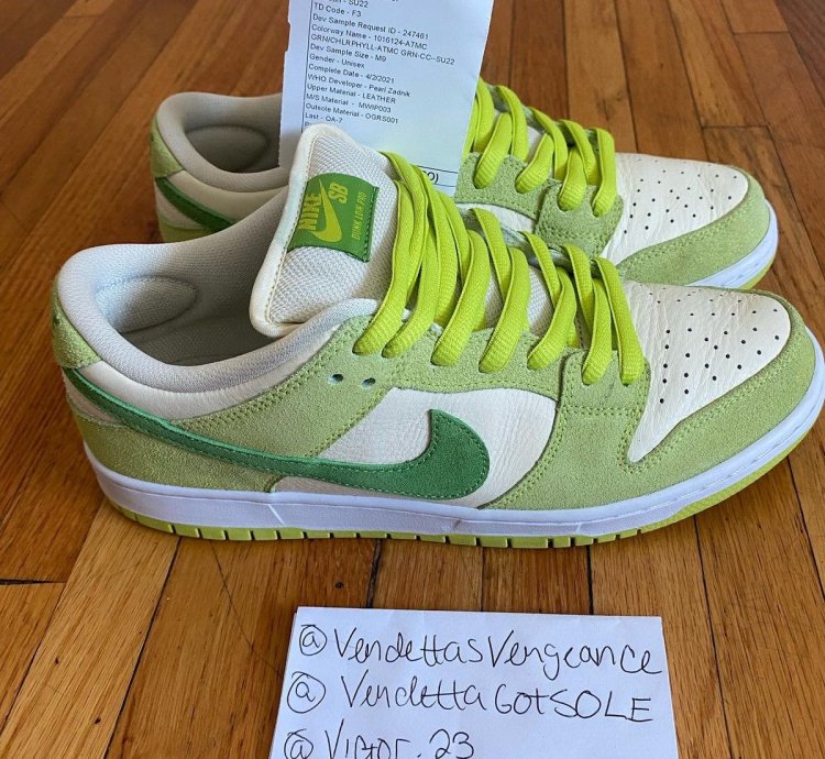 Nike Sb Dunk Low Proto Sample Green Apple Fruit Pack 1 1 Us9