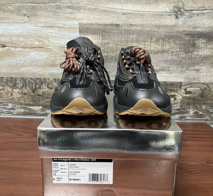 New Balance 1000 Joe Freshgoods Black Ice Size 11 5