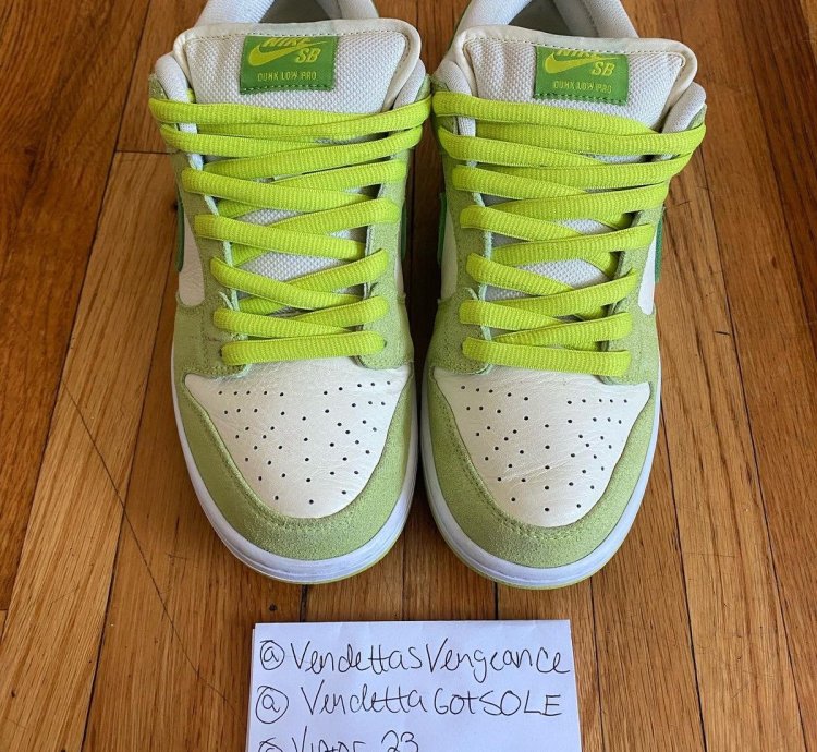Nike Sb Dunk Low Proto Sample Green Apple Fruit Pack 1 1 Us9