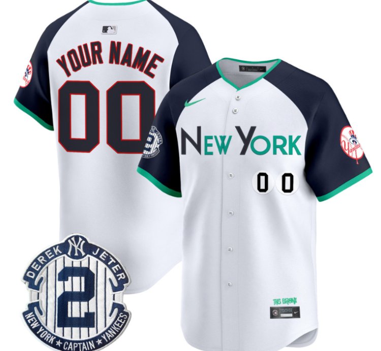 Custom New York Yankees Jersey City Connect Vapor Premier Limited Stitched Alternate