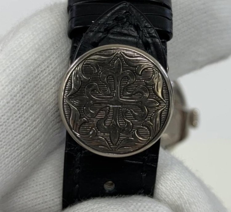 Patek Philippe Perpetual Calendar Retrograde Perpetual Calendar 42mm Wg - White Dial - Leather Strap 5160 500g-001