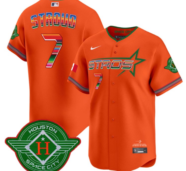 Cj Stroud Jersey 7 Astros 2025 City Connect Mexico Vapor Premier Limited Stitched Orange