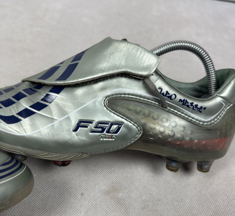 Adidas F50 Tunit Starter 663470 Men Gray Soccer Cleats 9