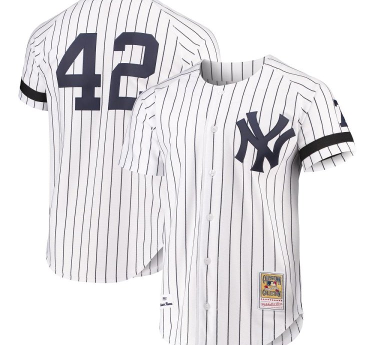 New York Yankees Mariano Rivera White 2000 Throwback Jersey