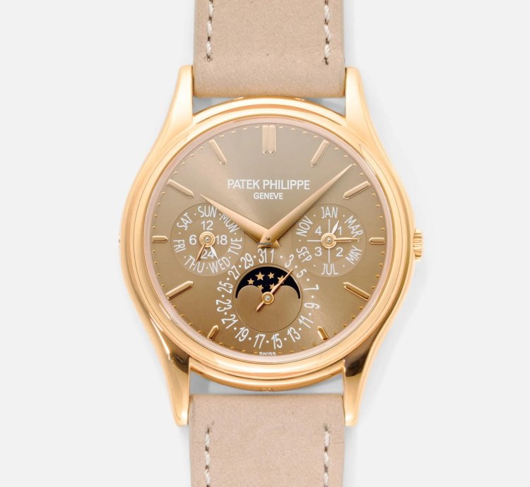 Patek Philippe Perpetual Calendar Rose Gold Brown 5140r-001 2014 Box And Papers