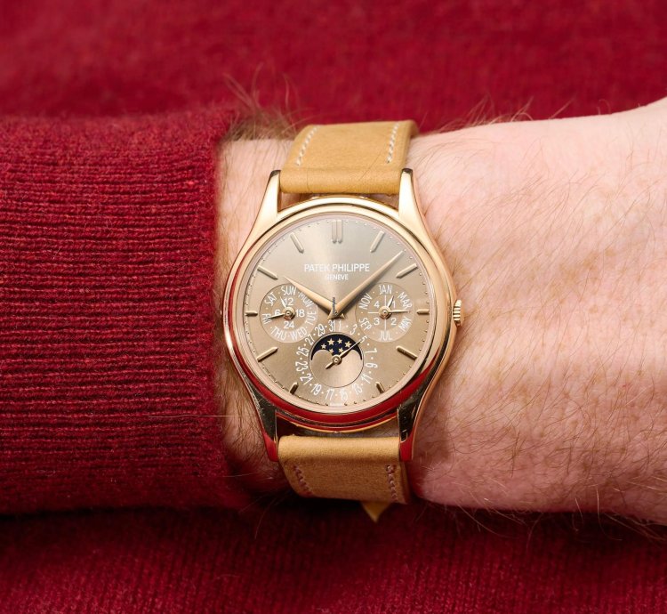 Patek Philippe Perpetual Calendar Rose Gold Brown 5140r-001 2014 Box And Papers