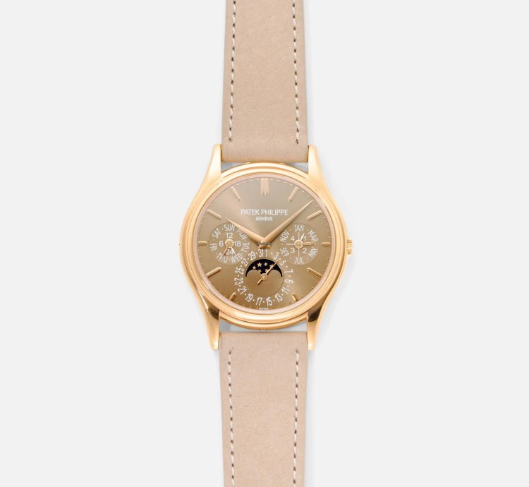 Patek Philippe Perpetual Calendar Rose Gold Brown 5140r-001 2014 Box And Papers