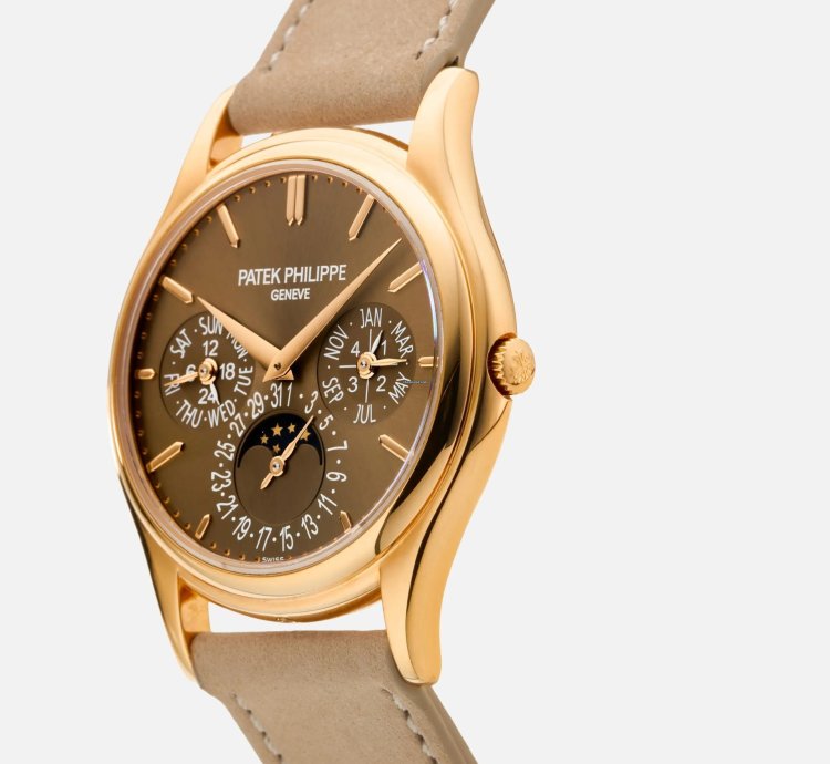 Patek Philippe Perpetual Calendar Rose Gold Brown 5140r-001 2014 Box And Papers