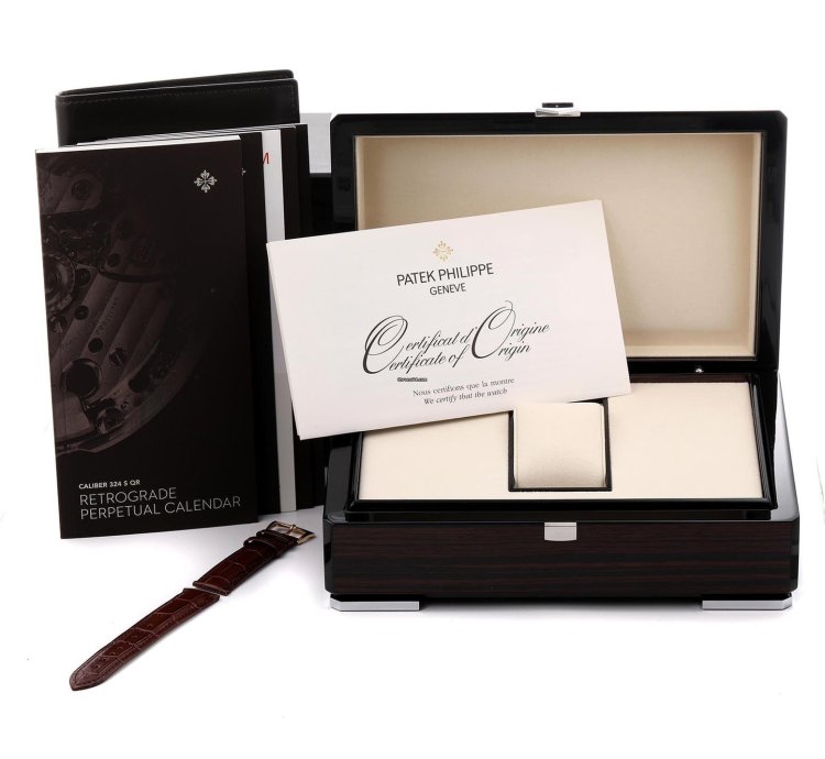 Patek Philippe Perpetual Calendar Rose Gold Mens Watch 5159 Box Papers