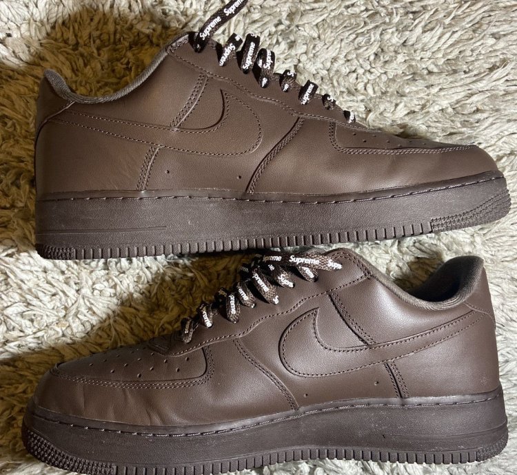 Brown Baroque Supreme Air Force 1