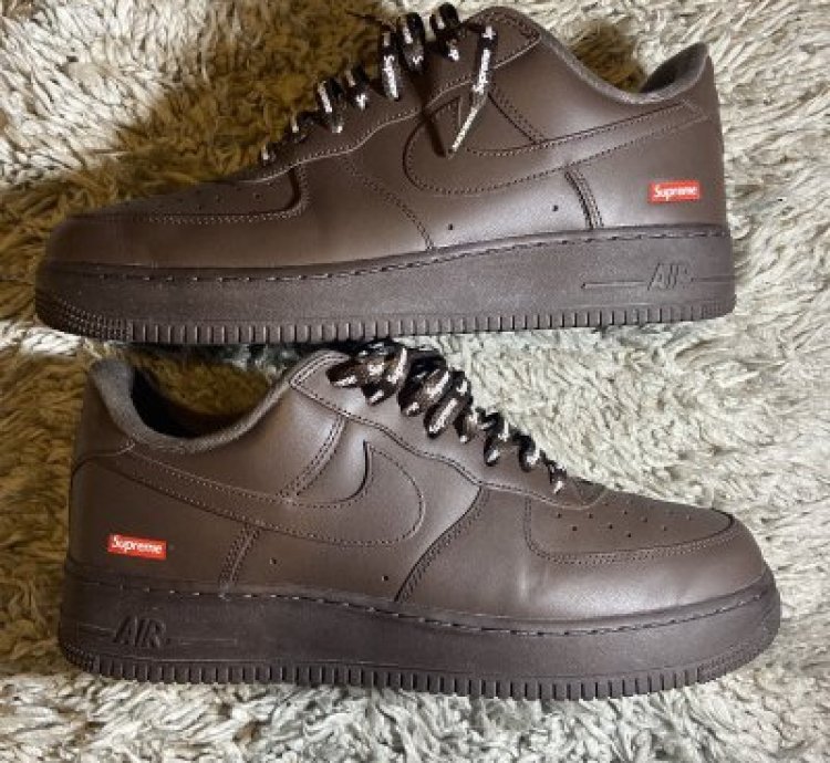 Brown Baroque Supreme Air Force 1