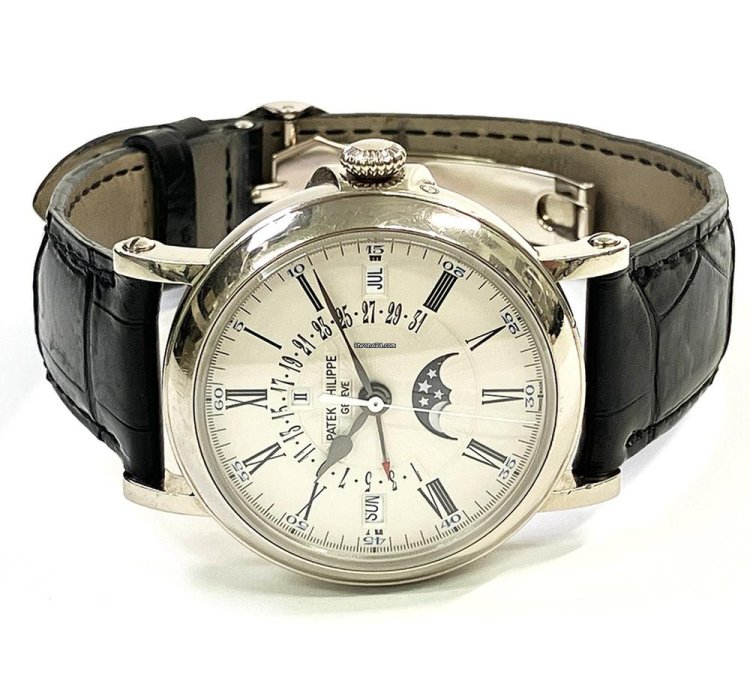 Patek Philippe Perpetual Calendar Steel Silver Roman Dial 5159g-001