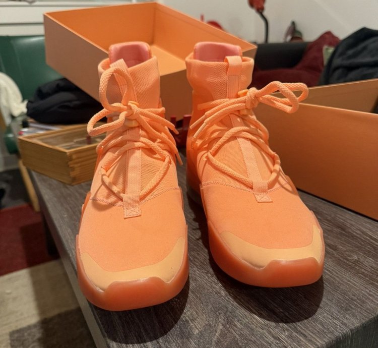 Nike Air Fear Of God 1 Orange Pulse