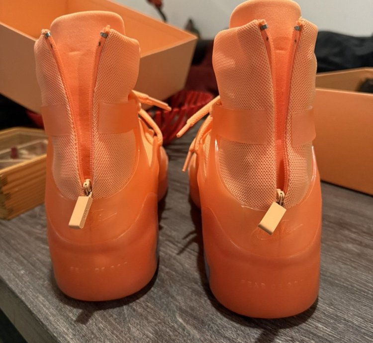 Nike Air Fear Of God 1 Orange Pulse