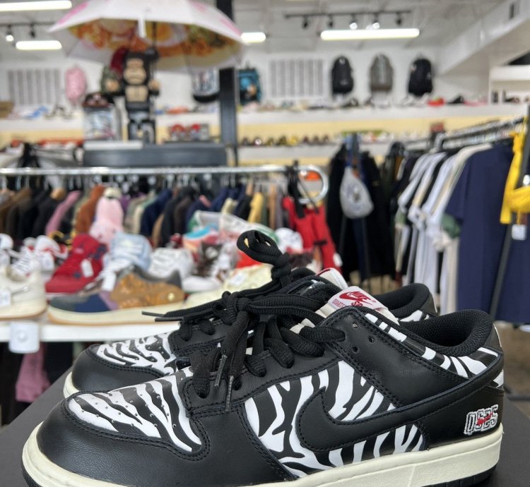 Nike Sb Dunk Low Quartersnacks Zebra Sz 9 5 2021