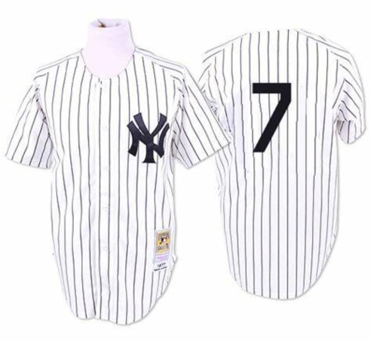 New York Yankees Mickey Mantle White 1951 Throwback Jersey