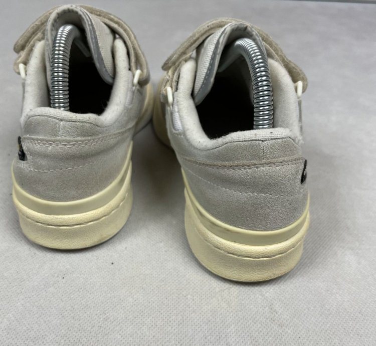 Adidas Forum Low Mens Off White Silver Metallic Sneakers 5 5