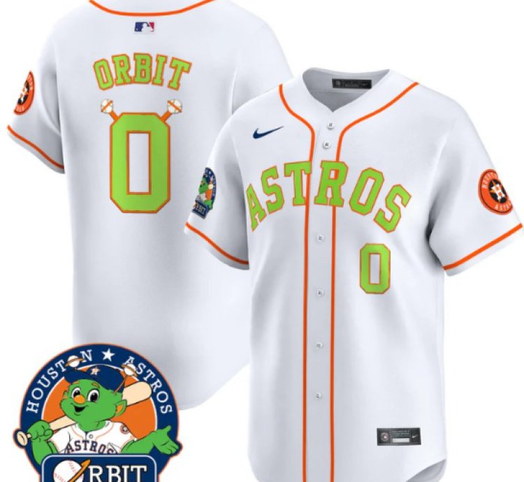 Orbit Jersey 0 Astros Orbit Patch Vapor Premier Limited V2 Stitched White