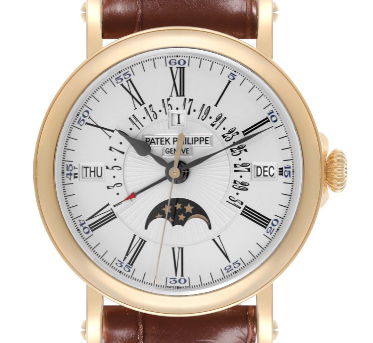 Patek Philippe Perpetual Calendar Yellow Gold Mens Watch 5159 Box Papers