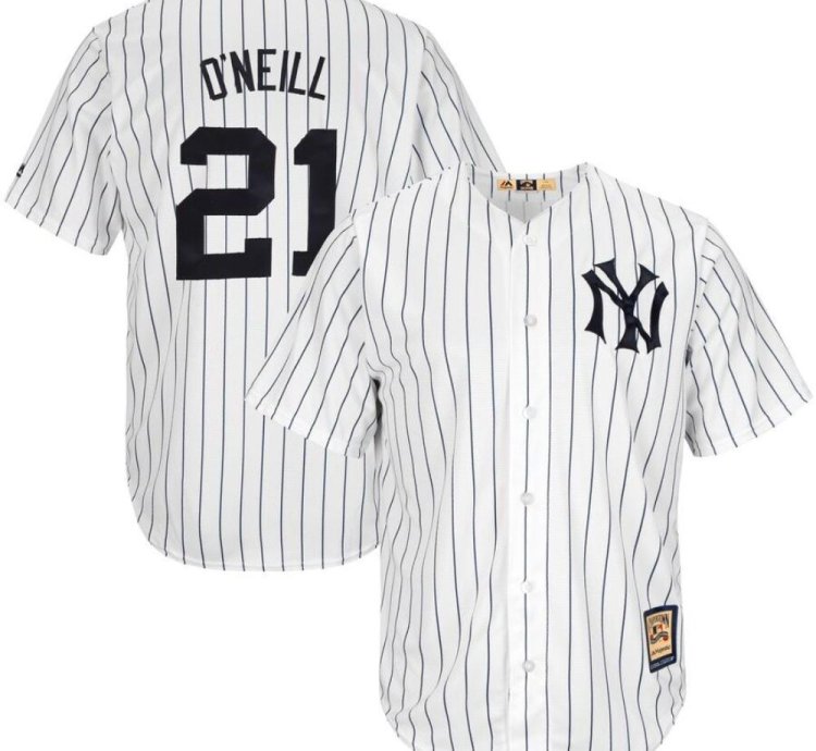 New York Yankees Paul Oneill White Throwback Jersey
