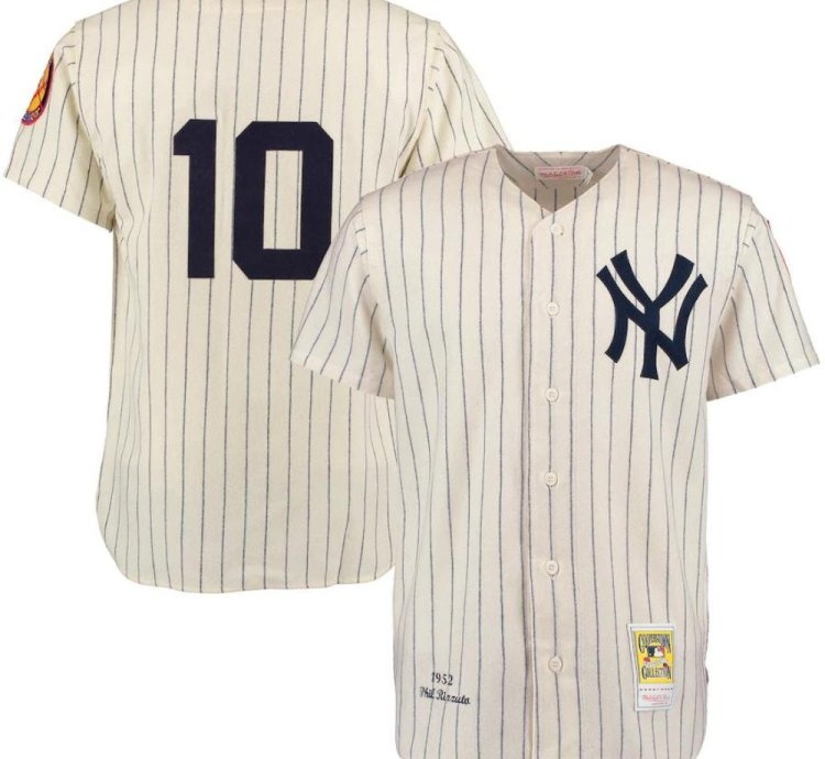New York Yankees Phil Rizzuto Cream 1952 Throwback Jersey
