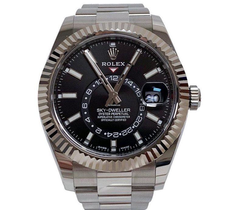 Rolex Sky-dweller Steel White Gold - Oyster