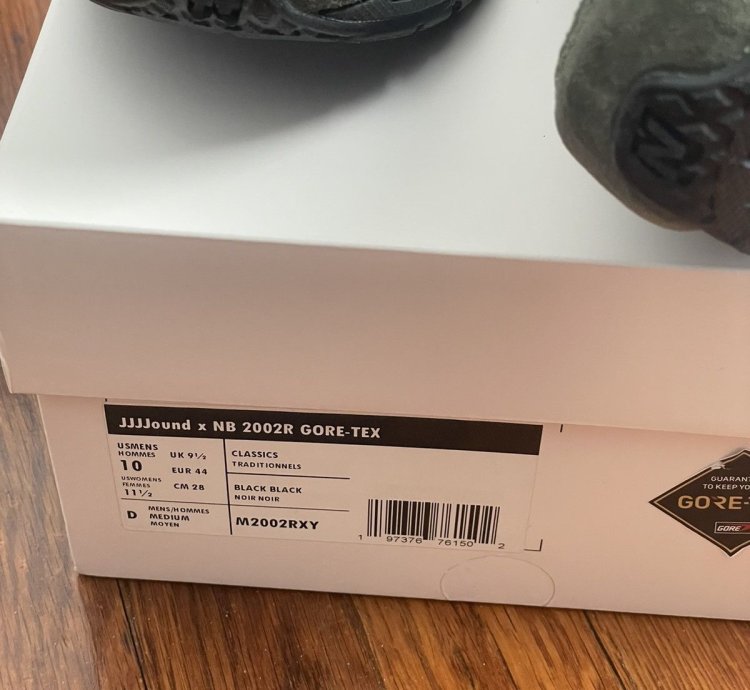 New Balance 2002r Gore-tex Jjjjound Pine Size 10