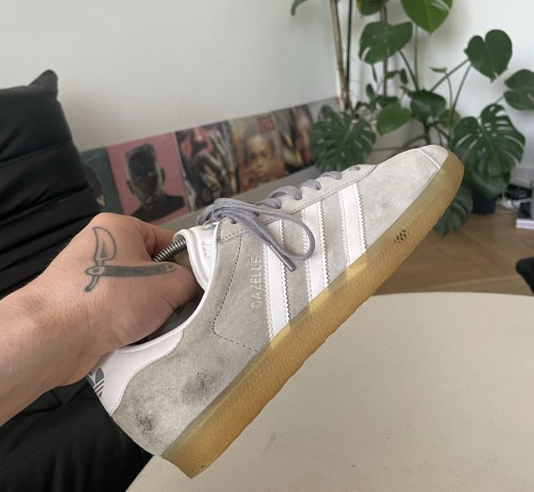 Adidas Gazelle Hype Low Sneakers Gray Casual Streetwear