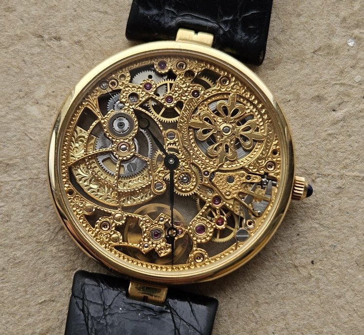 Patek Philippe Skeleton Automatic Yellow Gold 3878 31mm Extremely Rare