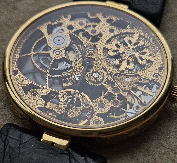 Patek Philippe Skeleton Automatic Yellow Gold 3878 31mm Extremely Rare