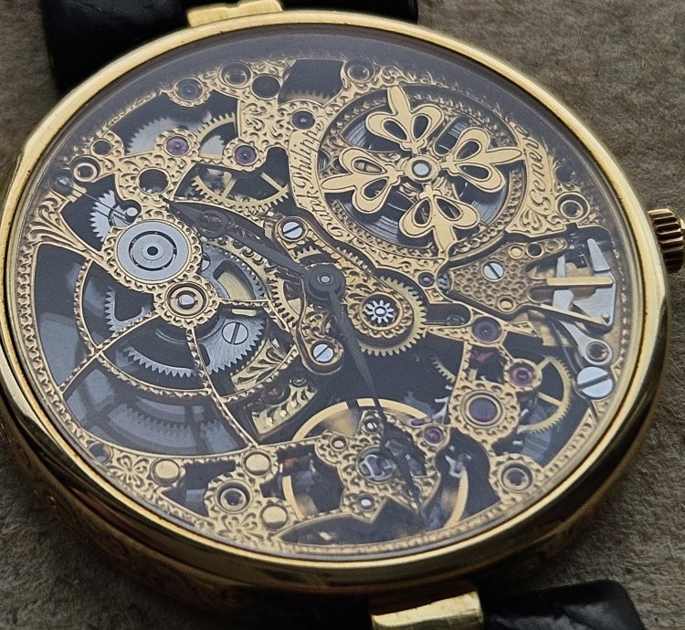 Patek Philippe Skeleton Automatic Yellow Gold 3878 31mm Extremely Rare